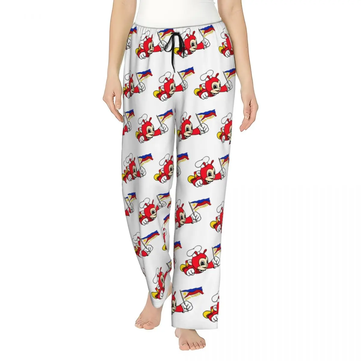 

Женские пижамные брюки Custom JOLLIBEE BEE HAPPY с флагом Филиппин, для дома и сна, с карманами