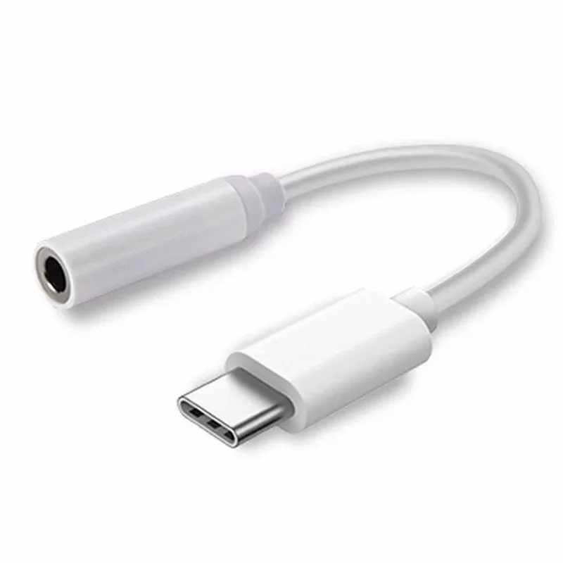 Type C To 3.5 Mm Headphones Audio USB C Cable Type-C Jack To 3.5mm Connector Adapter for Xiaomi Mi6 Letv 2 Pro 2 Max2 Huawei