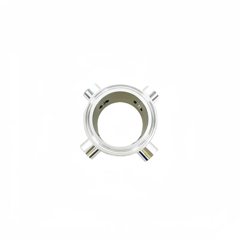2inch OD64mm Tri Clamp Reflux Column With Middle 4pcs Female Thread 1/4' For Home Brewing Distillation,L-2'(50mm,SS304