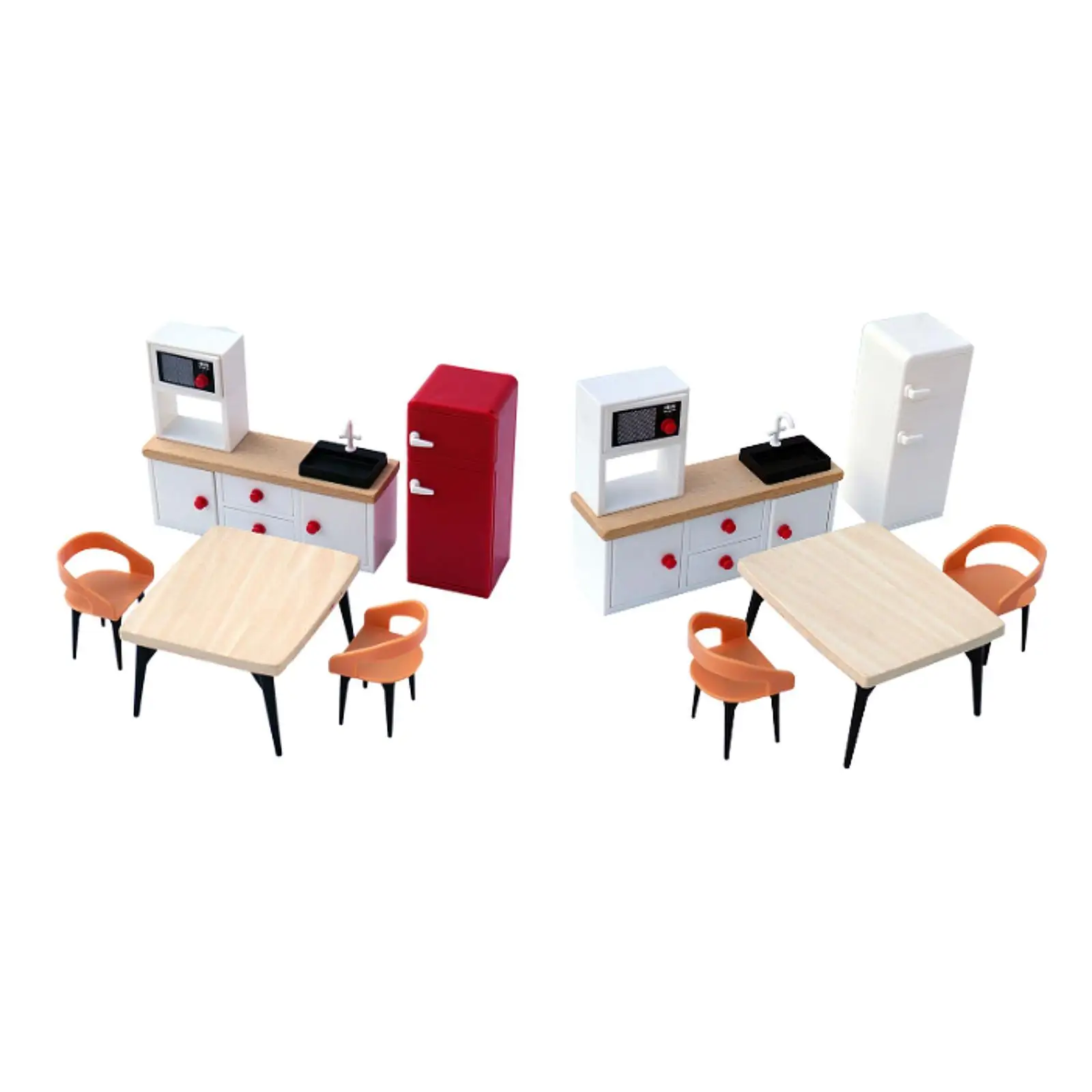 Puppenhaus-Möbel-Set, Ornament, Puppenhaus-Dekoration für Mädchen, Kinder, Kleinkinder ab 3 Jahren