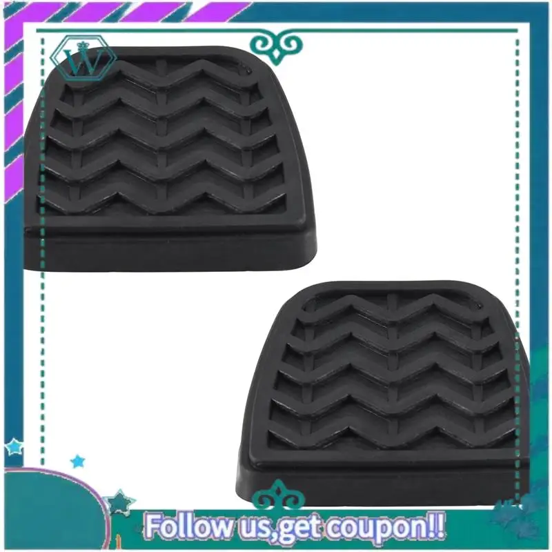 

AA92-2PCS Clutch Brake Pedal Pad Rubber For Toyota Camry Hilux Vigo KUN 31321-52010,3132152010