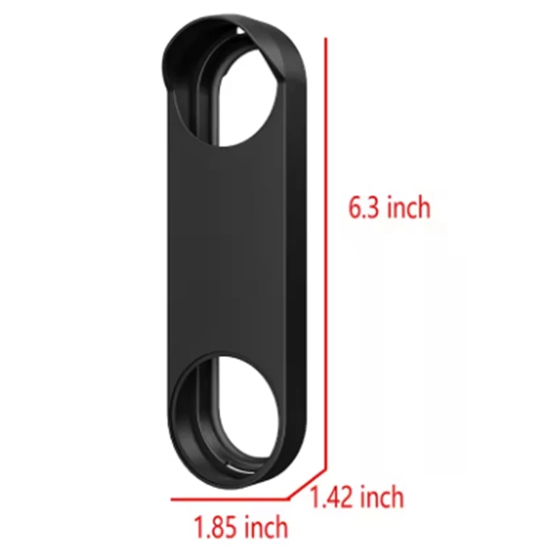 Para Google Nest timbre con cable 2.a generación cubierta de silicona impermeable UV cubierta protectora resistente a la intemperie