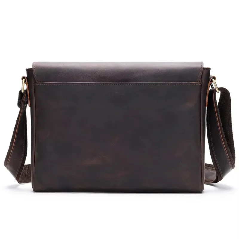 Leather Men's Shoulder Bag Leather Crossbody Bag Men's Leather Crossbody Bag