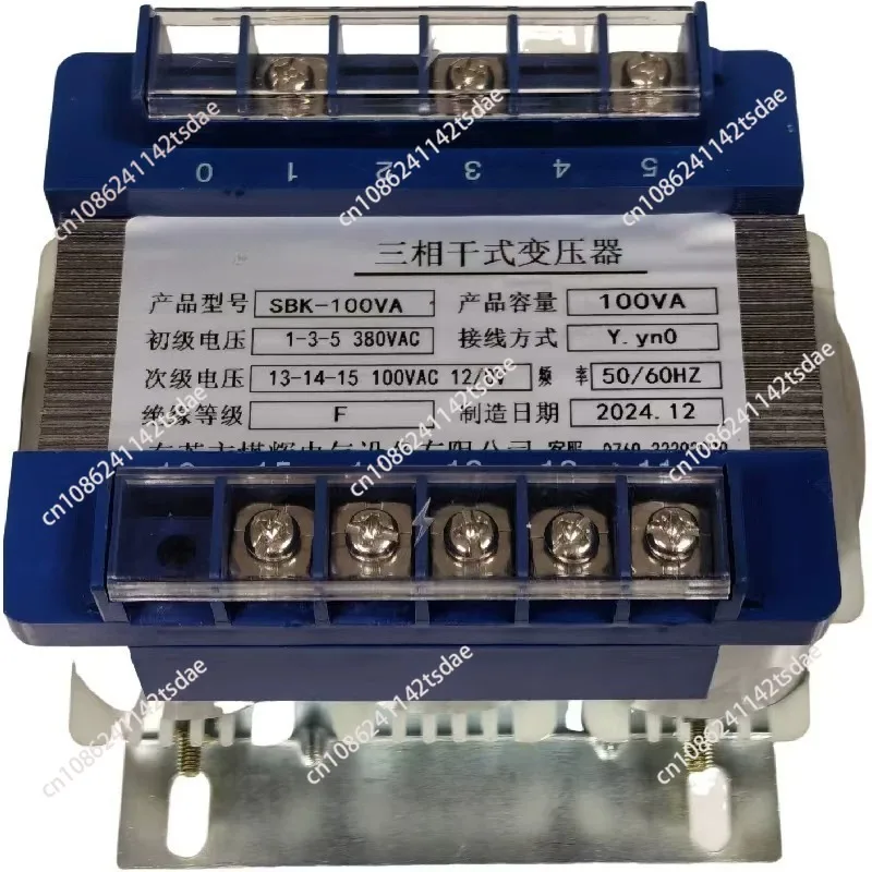 Three-Phase Dry-Type Transformer 380V to 100V 100W Transformer SBK100VA Three-Phase 4-Wire Metering and Sampling
