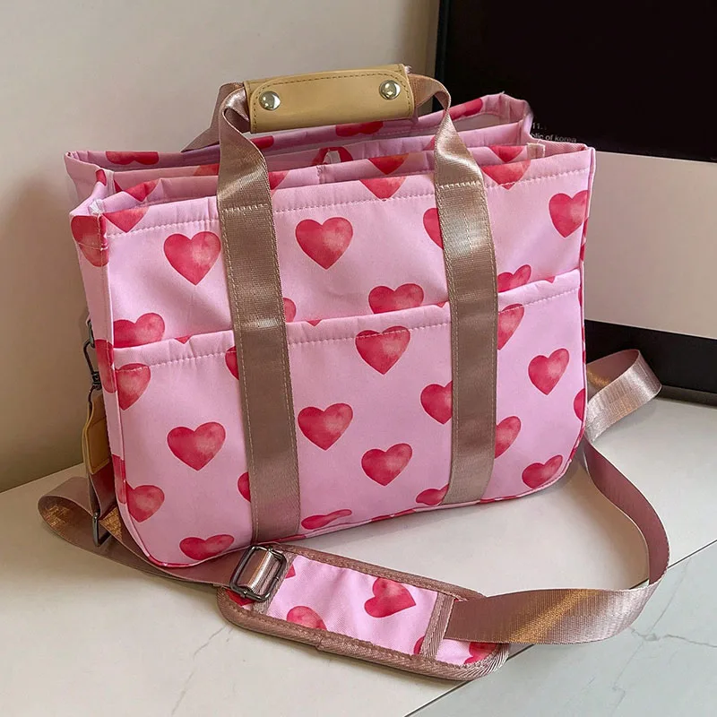 

Fashionable large capacity multi compartment women's handbag, niche design, portable adjustable shoulder strap, women's crossbod