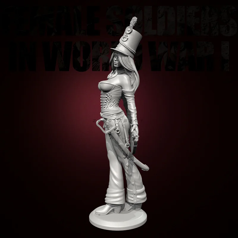 

38mm 50mm 75mm Resin Model Figure Women Soldiers In Wwi Gk Micro Miniature 3d Printed White Model Toy Unassembled And Unpainted
