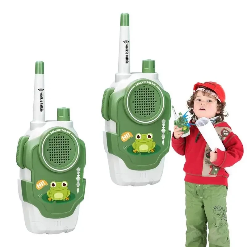 Mini Walkie Talkie para niños, llamada telefónica, Walkie Talkie de dibujos animados, Radio de largo alcance, interfono de 2 vías, regalos de cumpleaños para niños y niñas