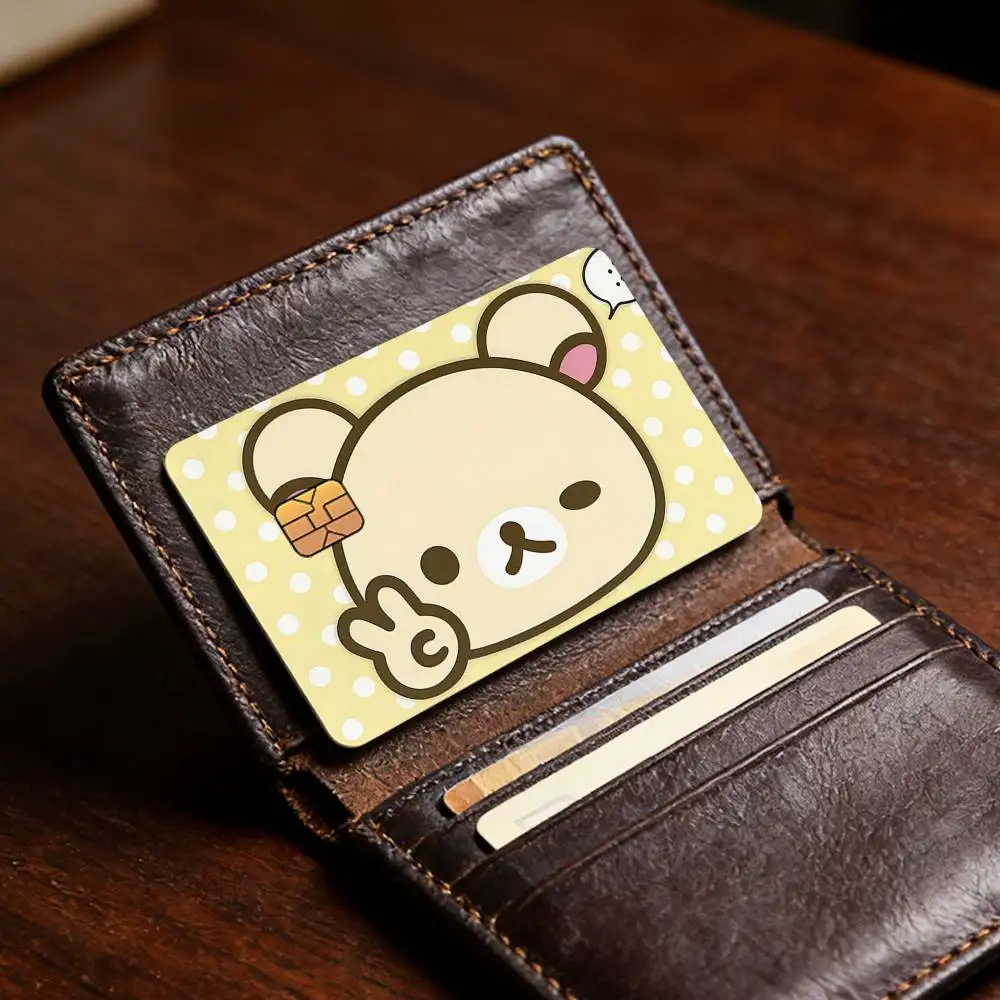 Niedlicher Cartoon R-Rilakkuma Bestseller Deko Exquisiter Kartenaufkleber für Debit- und Kreditkarten Skin-Cover Geschenk für Studenten – Detail 18