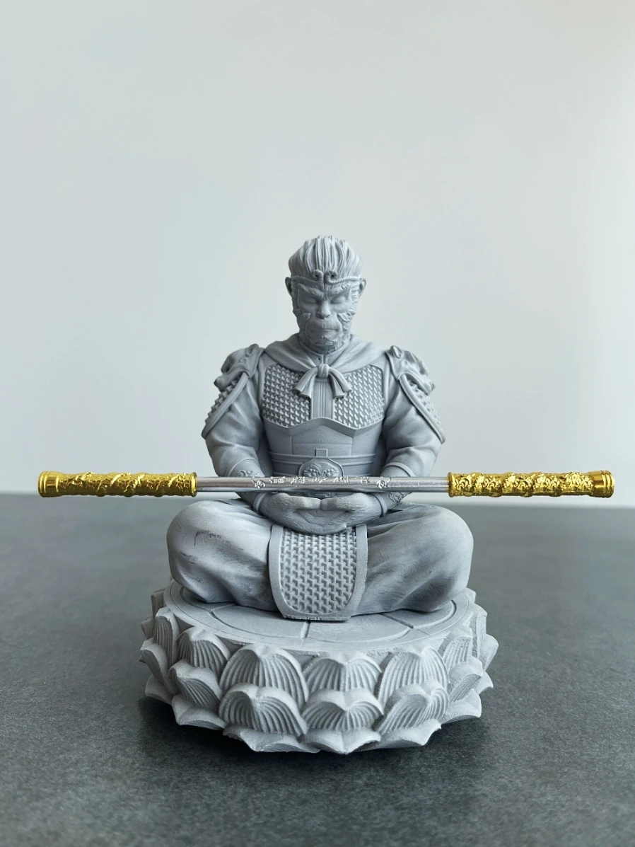 Fish tank landscape Sun Wukong battle Buddha decoration micro landscape decoration submerged small stone Zen decoration