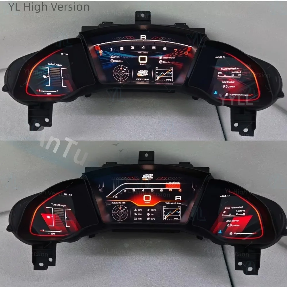 NEW Car Instrument Panel 12.3Inch LCD For Honda Civic 2016-2021 10th Digital Cluster Car Multimedia Player Dashboard Speed Meter