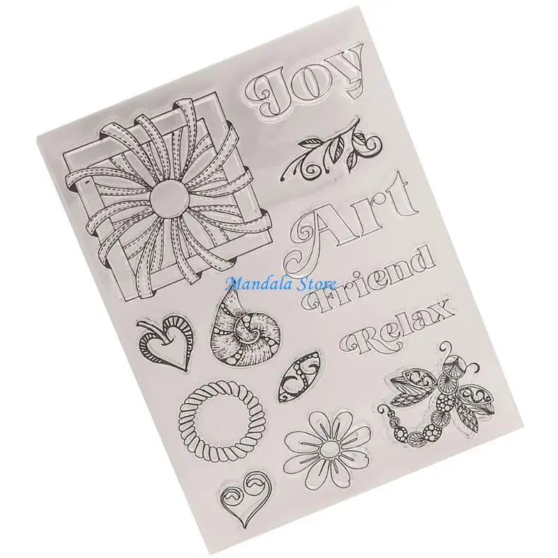 

U2JC Clear Silicone Stamp for Holiday Card Making Scrapbooking Photo Album Decoration
