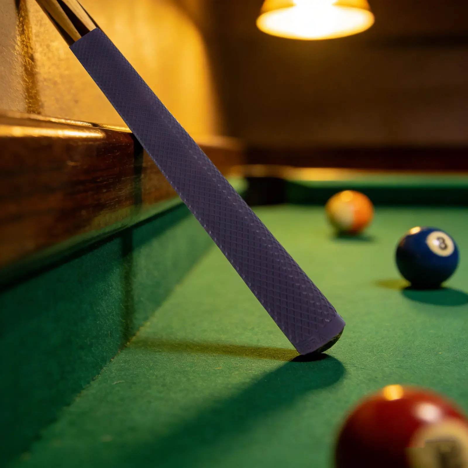 Pool Cue Handle Grip Sleeve Silicone Tubing Wrap Purple Non Slip Protector Anti Slip Wrap Billiard Snooker Fishing Rod