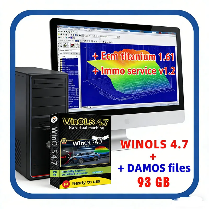 

Winols 4.7+ 93GB DAMOS Big Pack Chip Tuning OLS Total Size 39 GB with Installation Video for 2020-2021-2022 Models
