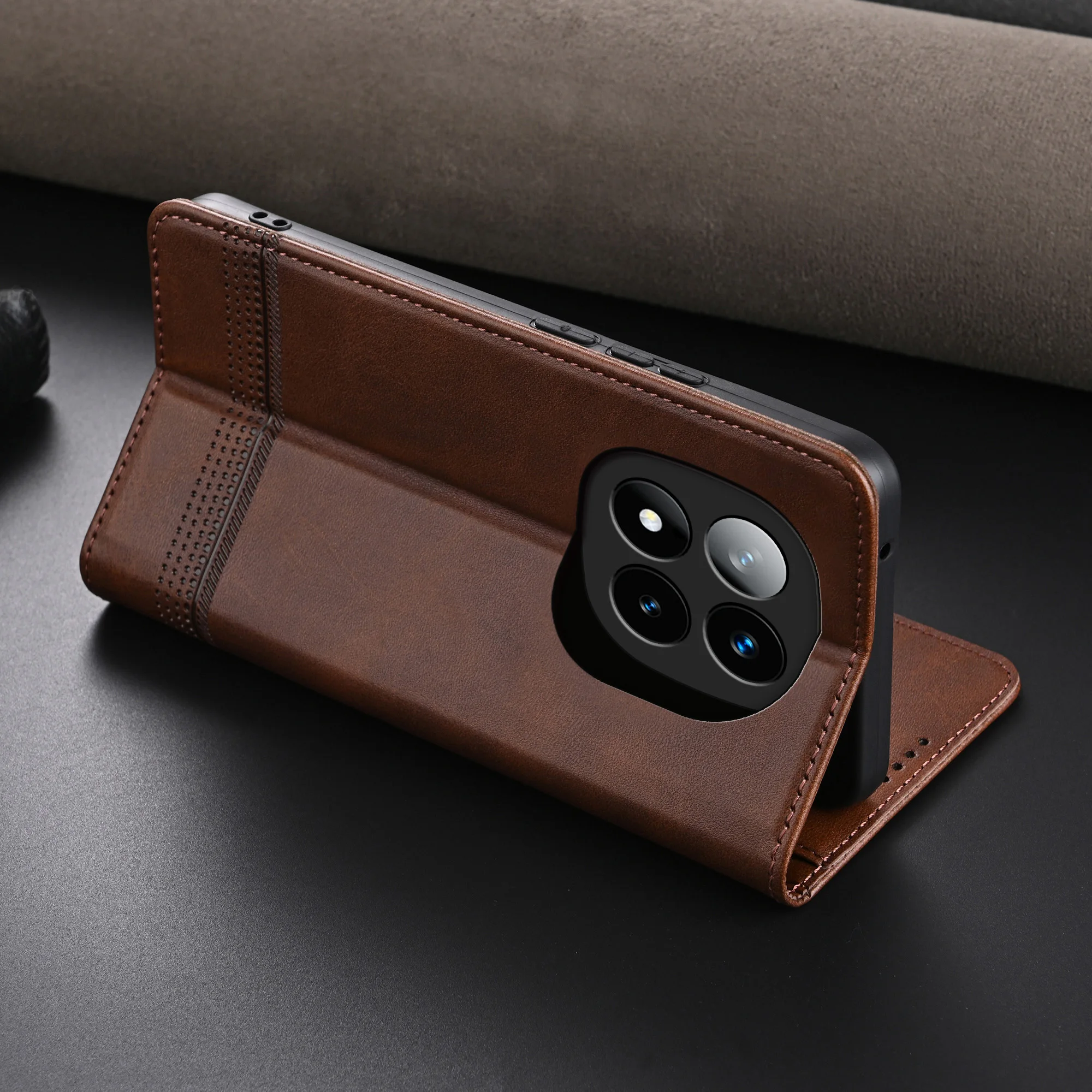 Leather Case For Xiaomi Redmi Note 15 14 13 12 Pro Plus 5G + 13C 14C 15C Magnetic Flip Phone Wallet Card Holder Cover