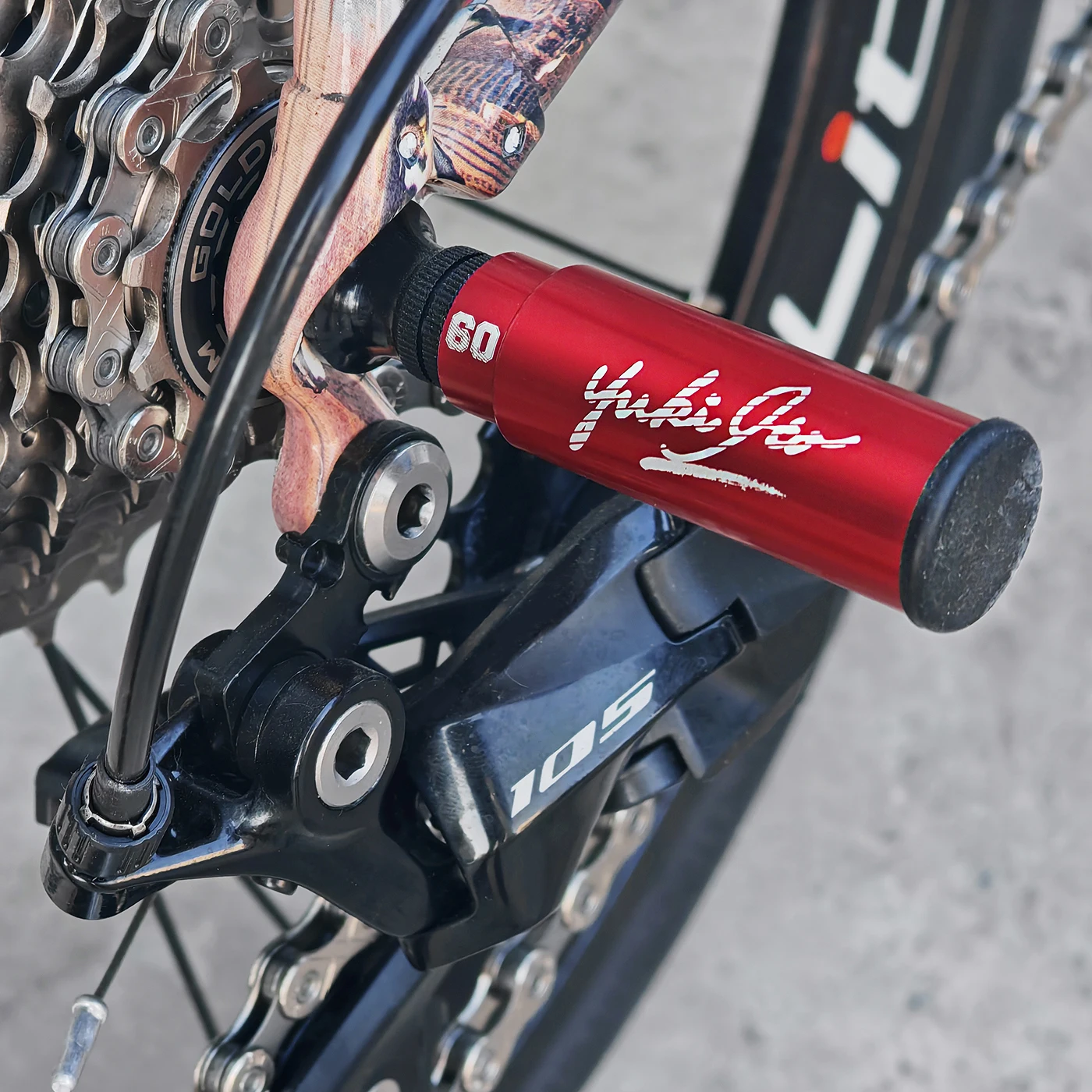 

Защита задней трансмиссии велосипеда из алюминиевого сплава, длина 48/60 мм, защита заднего переключателя, аксессуары для шоссейных и горных велосипедов