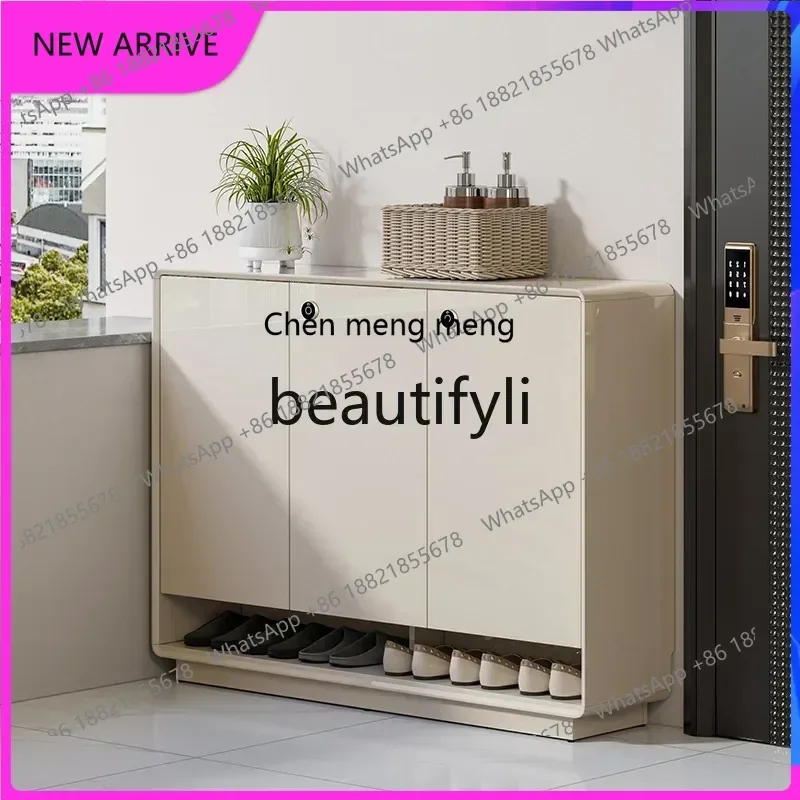 

X AA85 Doorway Lockable Shoe Cabinet for Home Use, Large Capacity Outdoor Hallway Storage for Elevator Entrance and Corridor