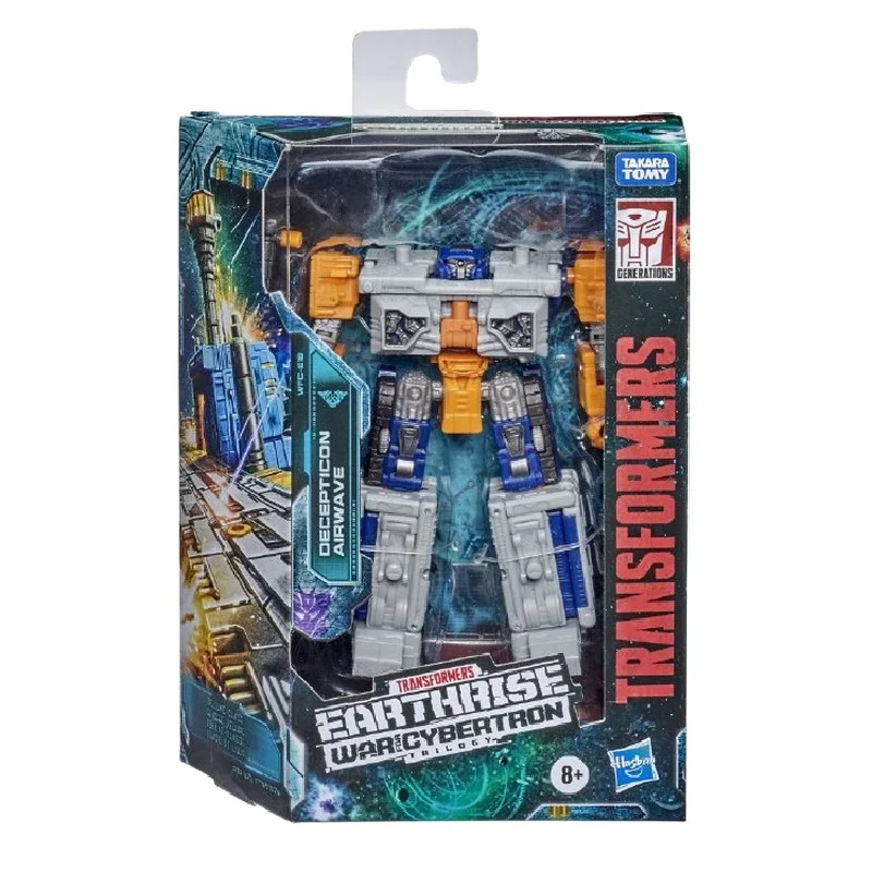 Original  Transformers War for Cybertron:Earth Rise DECEPTICON AIRWAVE Deluxe Class Action Figures Transformable Model Kit