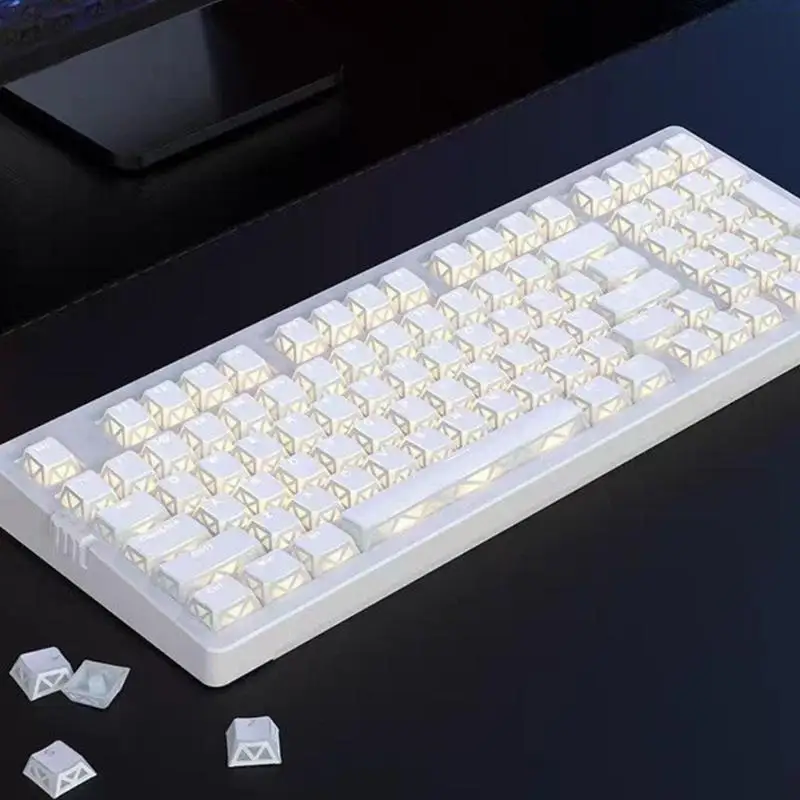 Y1UB Original Height Through Keycaps for Stem Mechanical Keyboard Builds