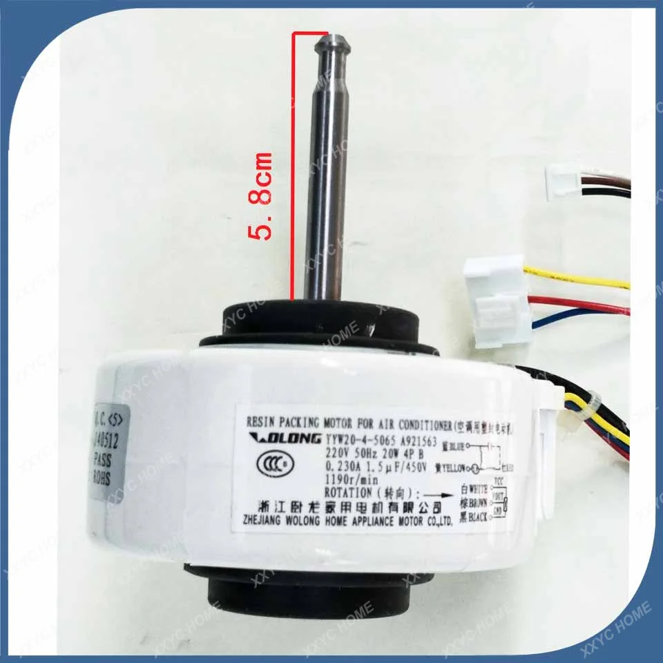 

new good working for Air conditioner inner machine motor YYW20-4-5065 YYW20-4-2491 RPG18A-15 T26N4P A921544 Motor fan