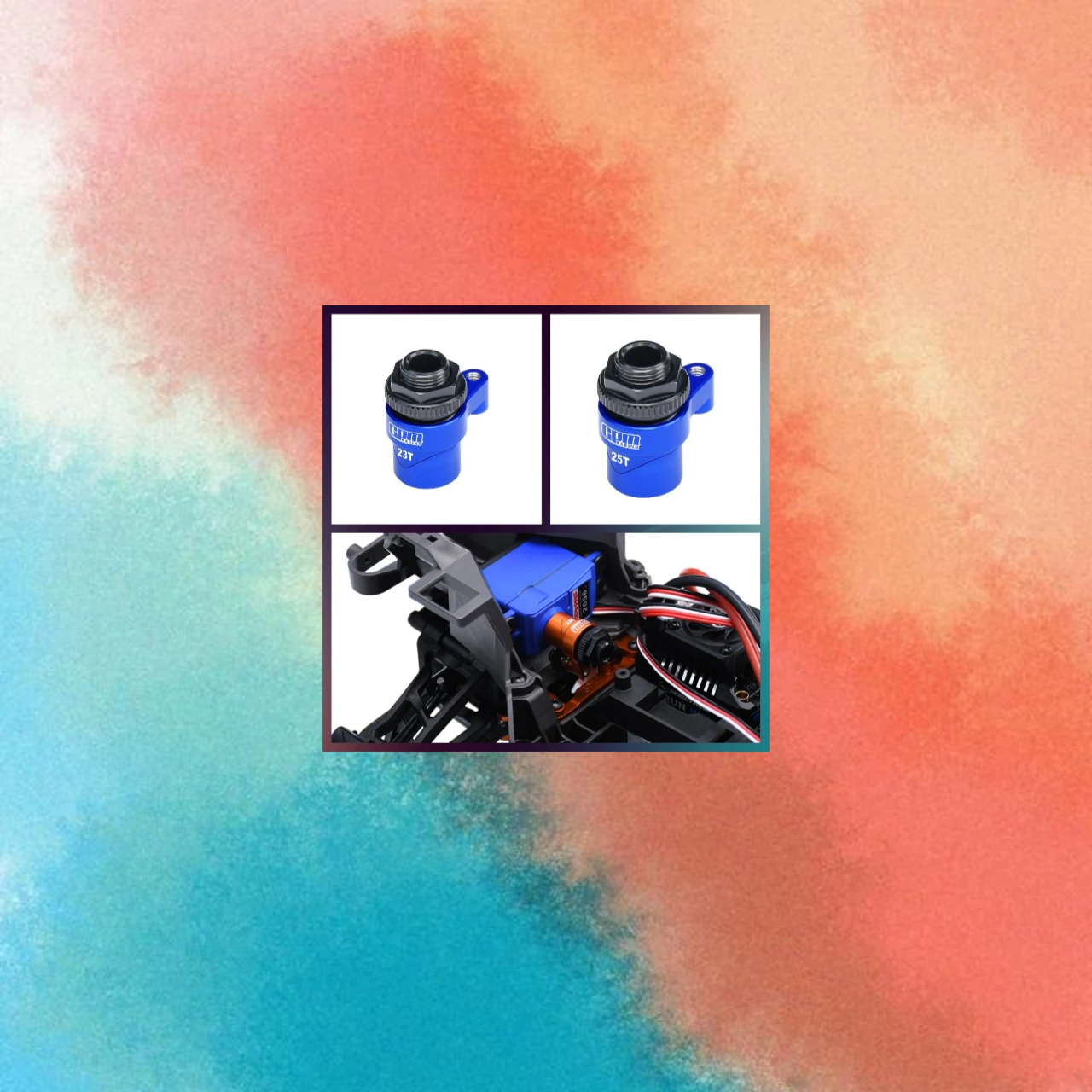 GPM 7075 Alloy 23T/23T Servo Saver Set Horn W. Built-In Spring TRAXXAS Mini Maxx,Mini XRT,Mini Slash,Mini Rally