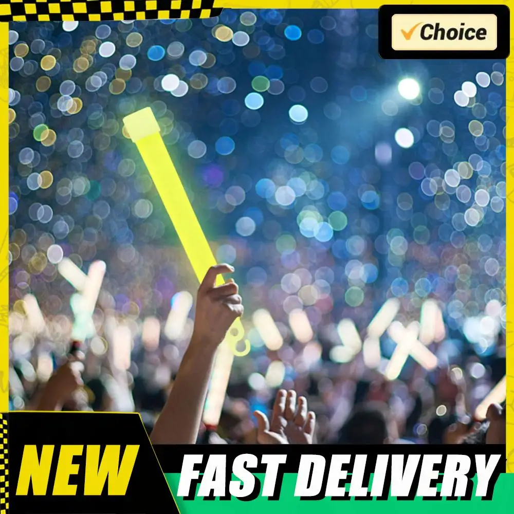 

1/5pcs Fluorescence Light Glow Sticks with Hook for Hiking Camping Outdoor Light Stick Outdoor Emergency Lighting