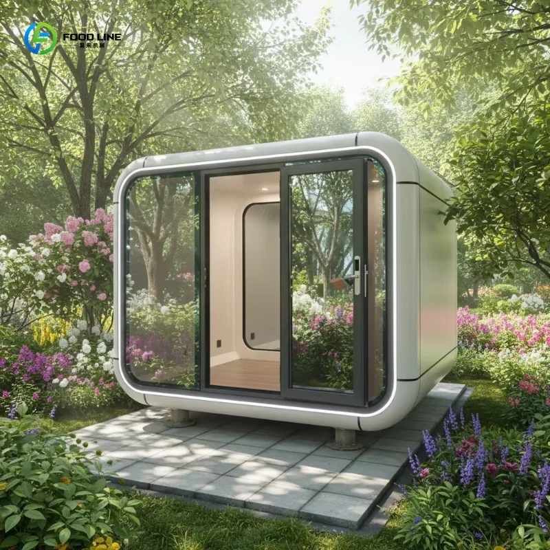 Customized Outdoor BBQ Kitchen Square Shape Modern Design Sleeping Pod