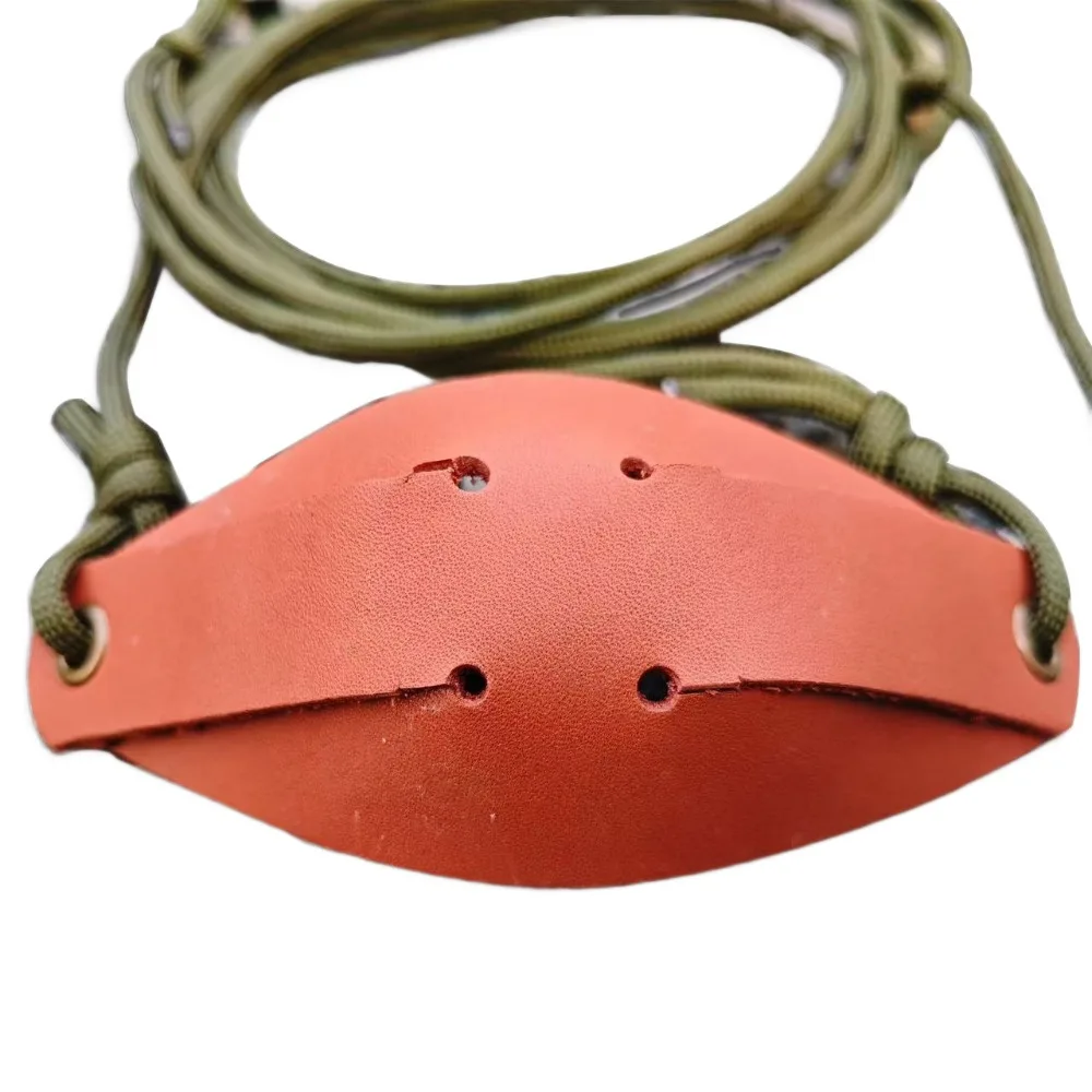 Modische Schleuder aus Leder, Leder-Taschen-Golfball-Werfer, Steinwerfseil, Steinwerfwerkzeug, Schäferhund-Holster, Schlüsselanhänger – Detail 6