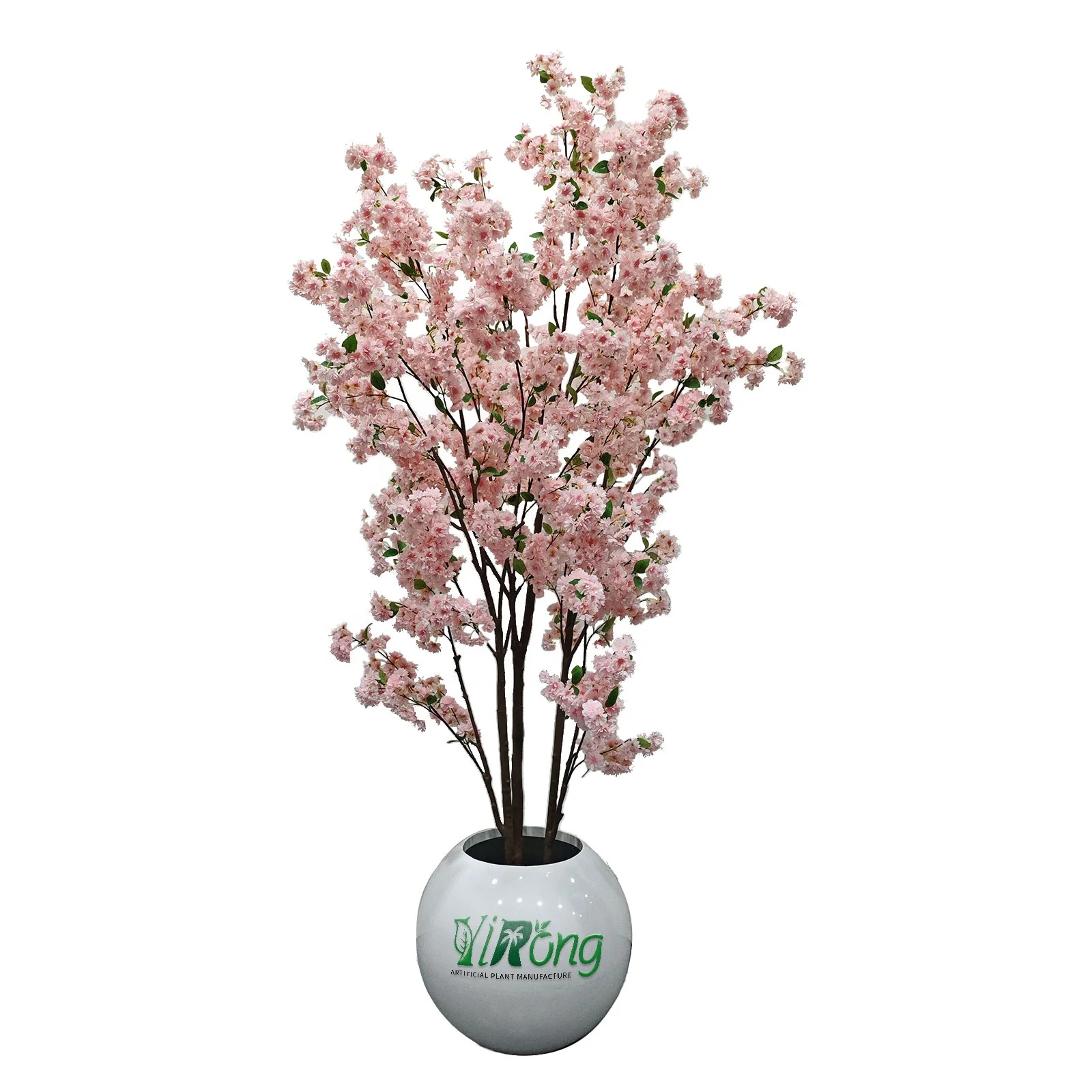 Latest Hot Sale Custom Made Pink White Artificial Cherry Blossom Tree for Home Indoor Decor