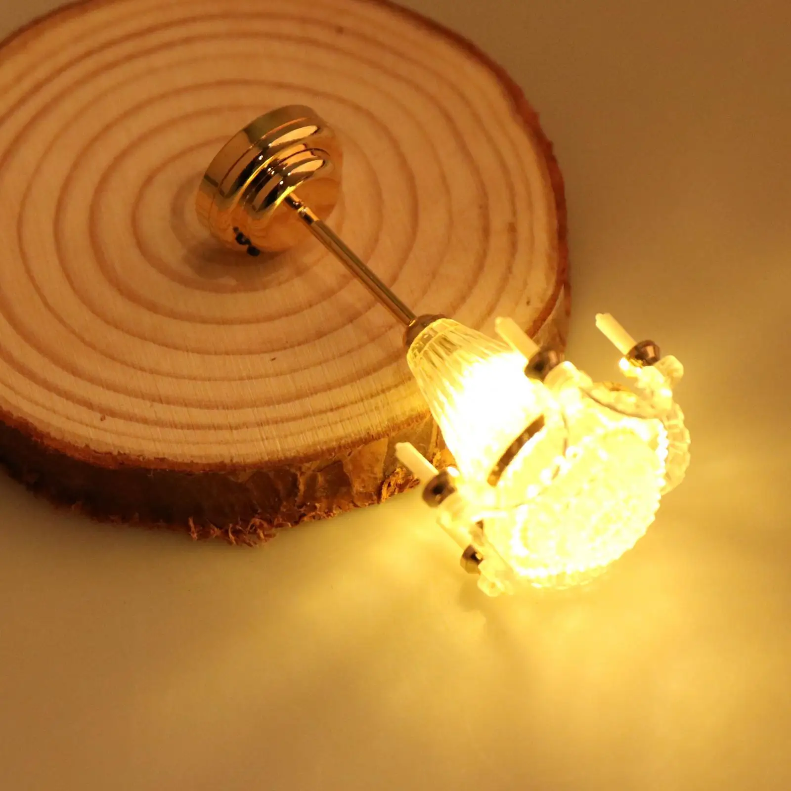 1:12 lampadario in miniatura per casa delle bambole finta accessori per giochi giocattolo luci a candela in metallo per la decorazione della sala da pranzo della camera da letto della cucina di casa