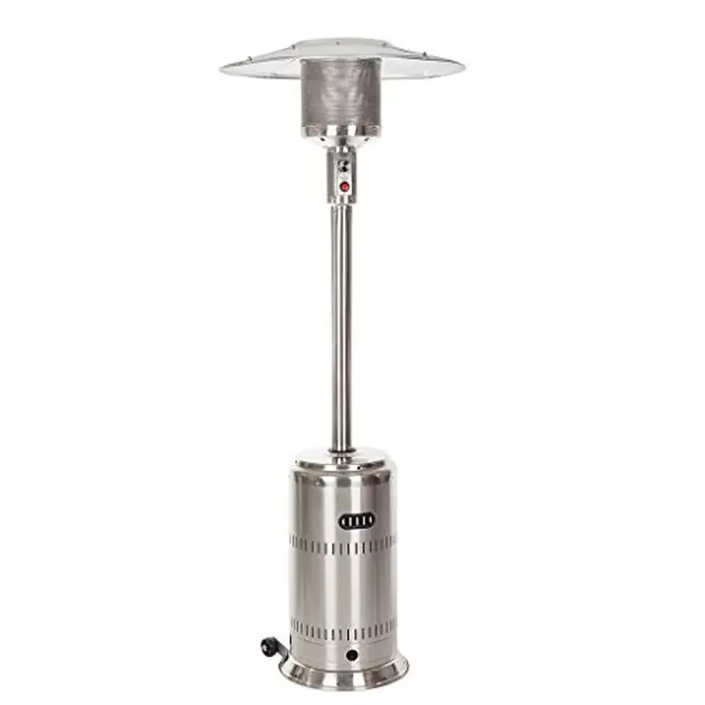 01775 Performance Series Patio Heater With Wheels 50,000 BTU Output Electronic Ignition System Portable Outdoor Propane Heater