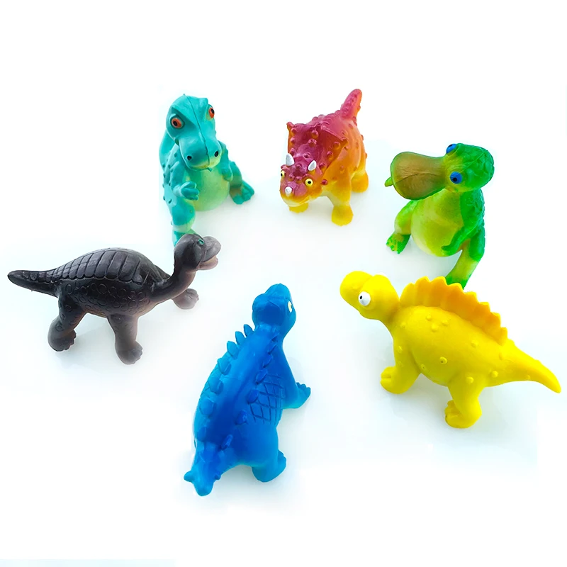 6 pz/set Mini simulazione animale dinosauro modello stegosauro hadrosaur Tyrannosaurus figure bambini giocattoli educativi cognitivi
