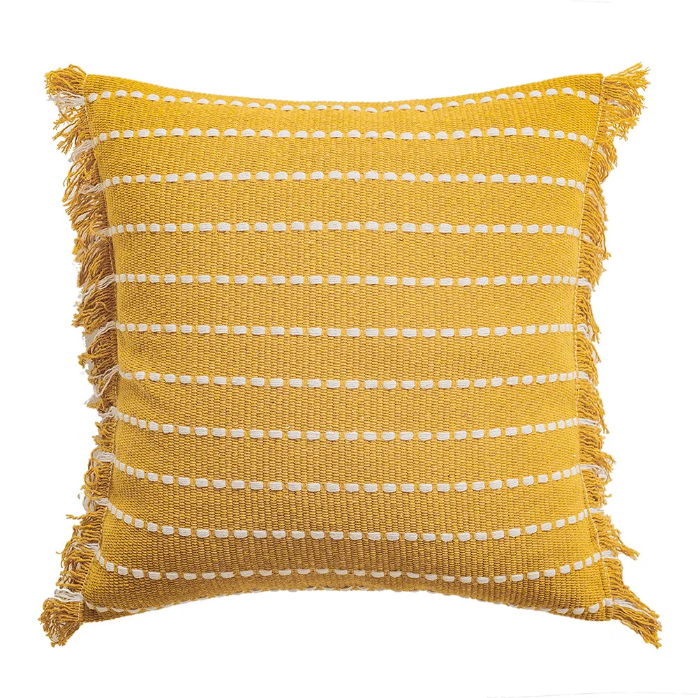 Inyahome Boho Tufted Pillow Case 45X45cm/30X50cm Decoration Maison Morocco Nordic Style Cotton Cushion Cover For Chair Sofa Car