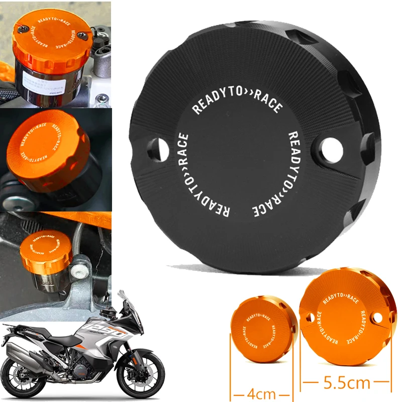 Readto race 2026 NEW For KTM 1290 1390 SUPER Adventure S R R/T SAS Duke R GT Motorcycle Front Rear Brake Fluid Reservoir Cap