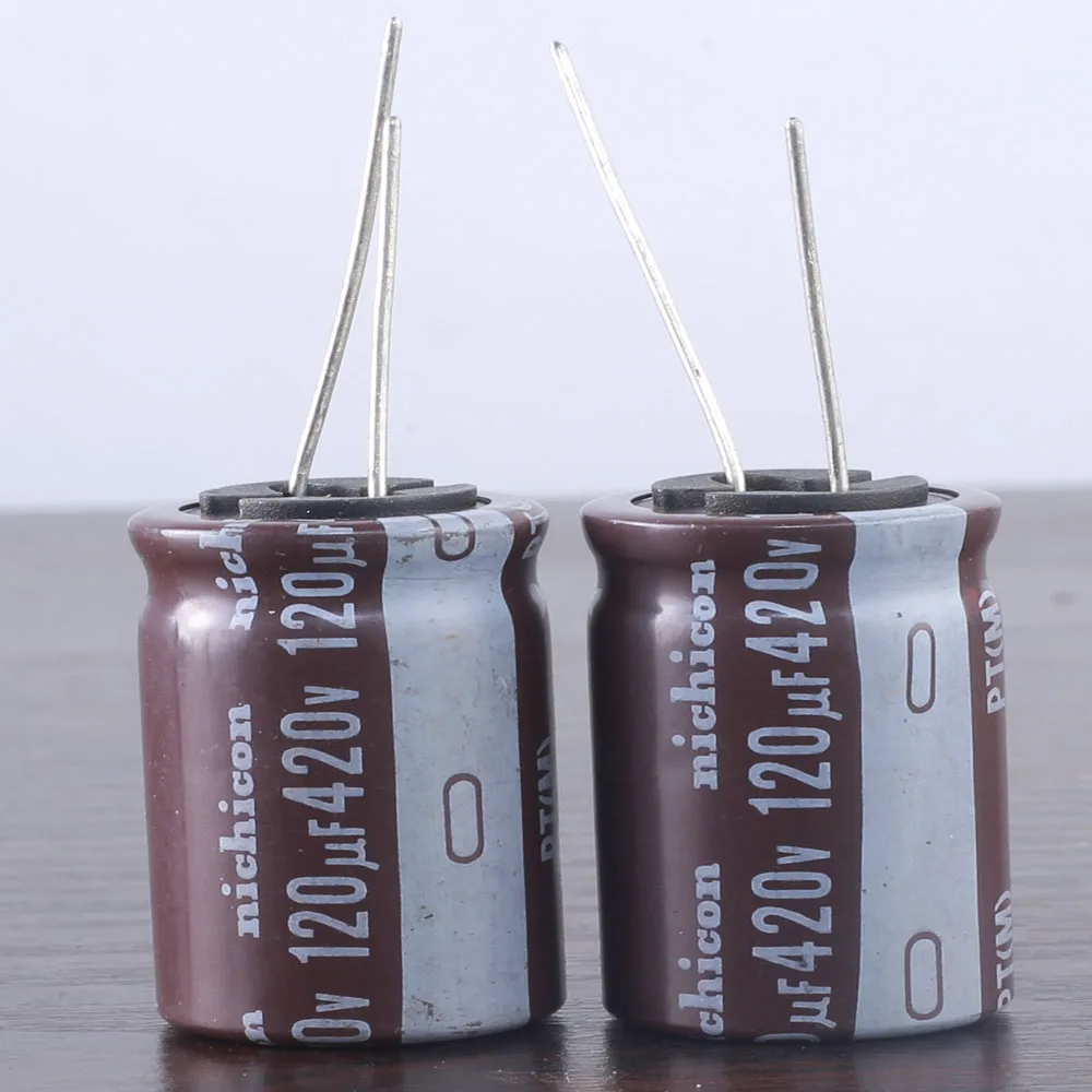 

9PCS NICHICON PT 450V120UF 18X40MM electrolytic capacitor 120uF/450V High frequency long life 120UF 450V