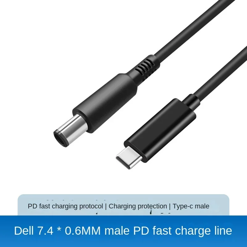 USB Type C to PD Power Adapter Plug Converter Laptop Charging Cable Cord for Dell Latitude E6320 E6330 E6400 E6430 65W