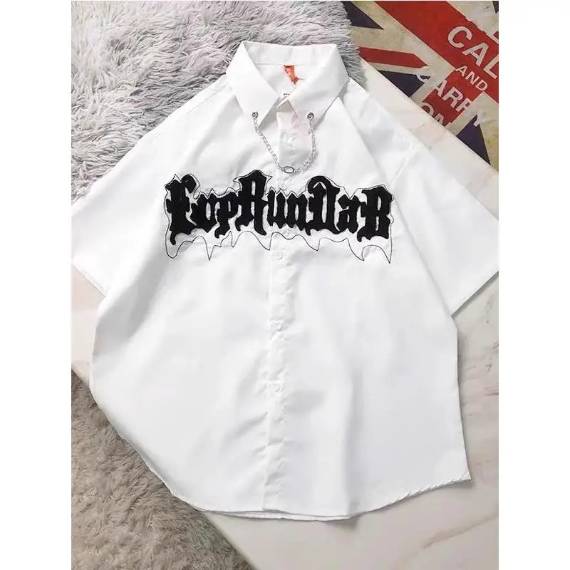 

Loose Fit Heavyweight ort Sve irt Men Women Spring Summer White Casual irt Trendy American Brand Large Size 300 Pou