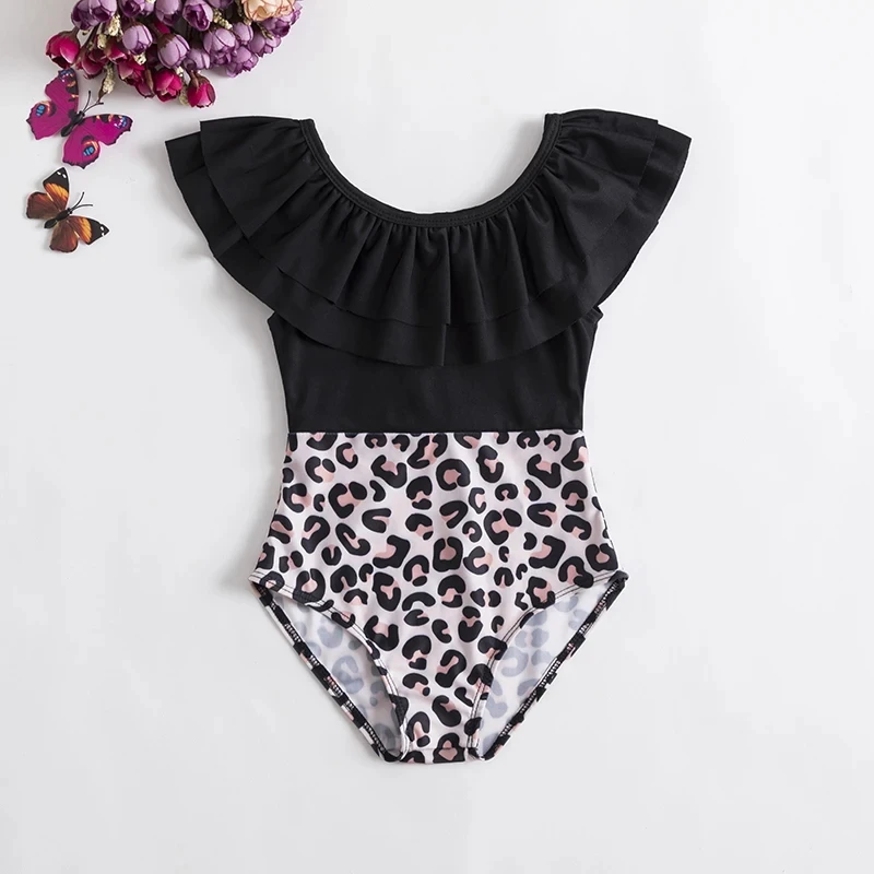 Baby Girls Swim Summer Bikini Set Sun Protection Kids Cute Floral Toddler Learn Swimming Suits One-Piece Sunbeach Swimsuit