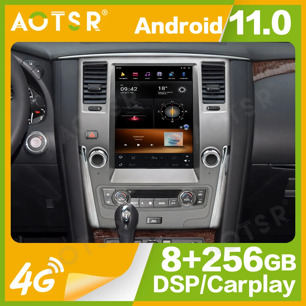 

12.1'' Qualcomm 8 core For Nissan Patrol 2010-2018 Car Radio Multimedia Player Android 11 Auto GPS Navi Wireless Carplay Head