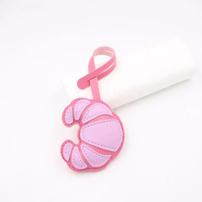 Croissant-förmiger Schlüsselanhänger, Croissant-Charm-Anhänger, Schlüsselring, Schmuck für Mädchen und Frauen, Geschenk, Taschendekoration – Detail 2