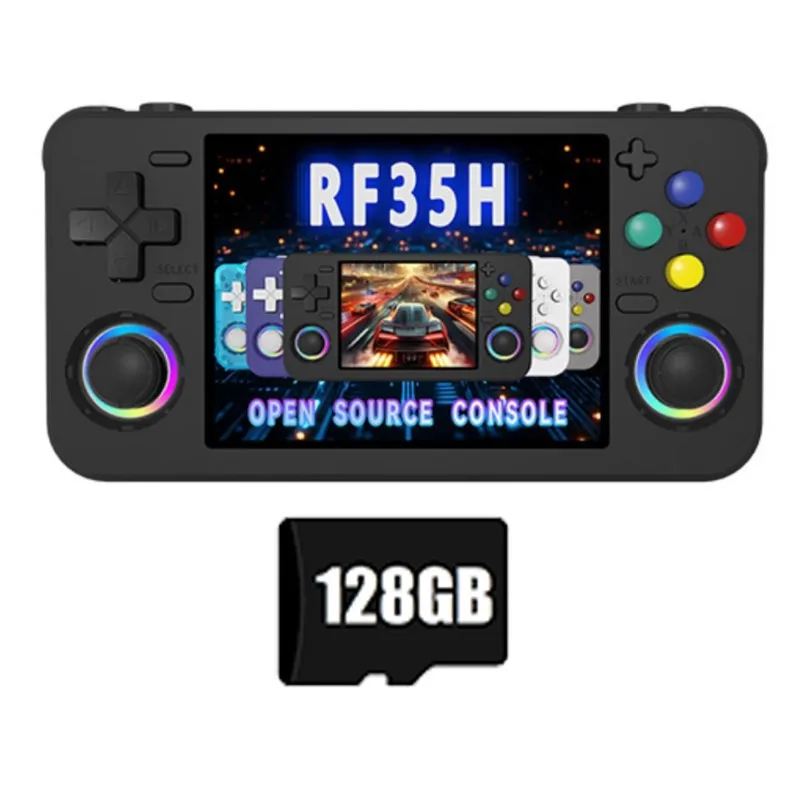 

Портативная игровая консоль ABUO-RF35H в ретро-стиле с IPS-экраном 3,5 дюйма, 22000+ игр, поддержка Wi-Fi, 30+ эмуляторов