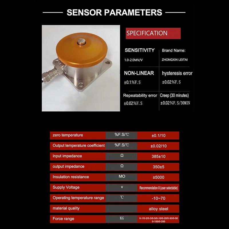 Imagem -05 - Pancake Compression Force Load Cell Sensor Amarelo tipo p Belt Spoke tipo Load Cell Alloy Steel Platform Scale For Hopper