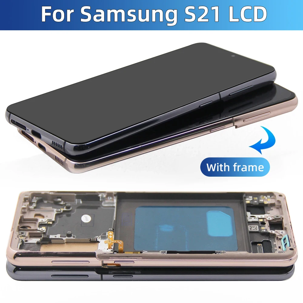 6.1\'\' OLED For Samsung S21 5G Lcd Display Digital Touch Screen Replacement For Samsung S21 G991U SM-G991B Screen NO Burn Shadow