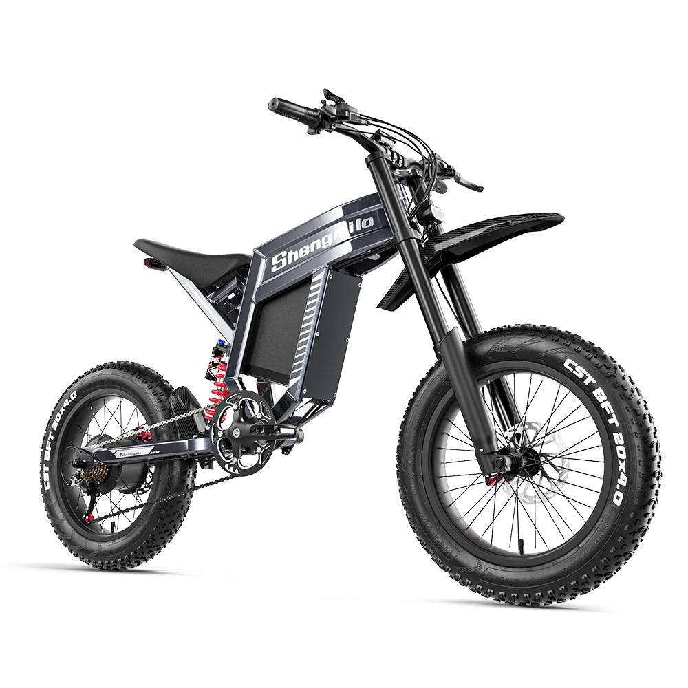 Rower elektryczny Shengmilo S900, 1500W, bateria 60V30Ah, górski, terenowy motocykl, prędkość maksymalna 65 km/h, 20*4.0 cala ebike