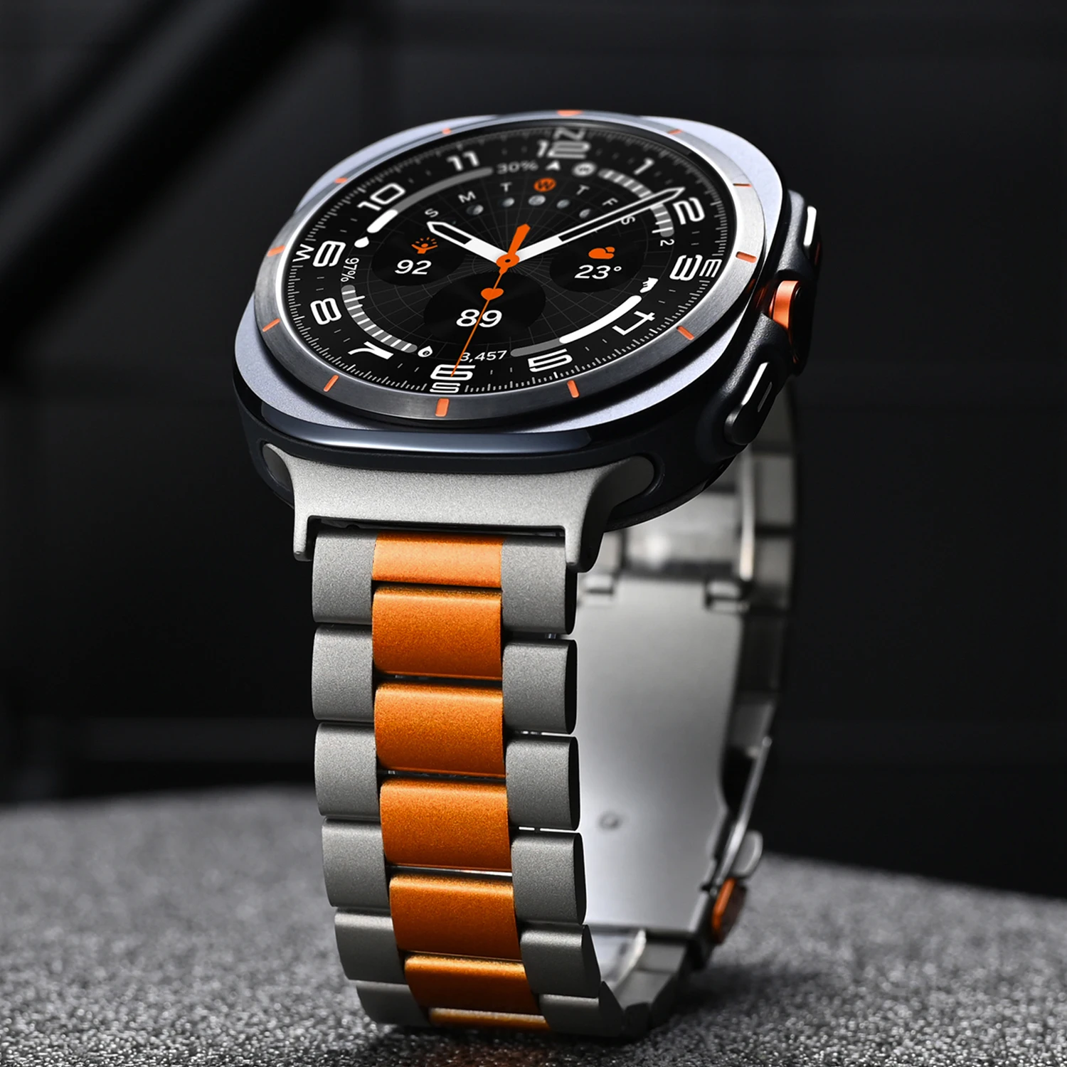 Metallarmband für Samsung Galaxy Watch Ultra2 2026 2025 Luxus Herrenarmband Edelstahlarmband für Samsung Galaxy Ultra 47mm. – Detail 15