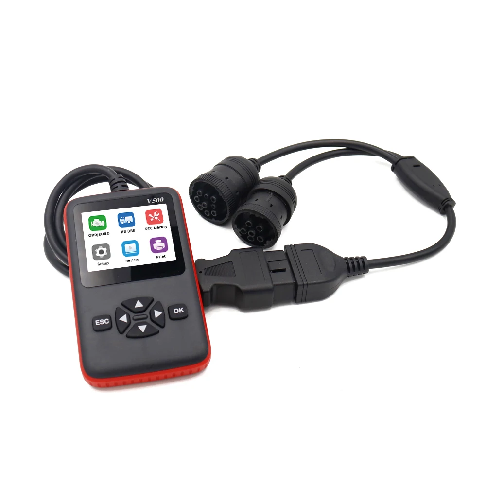 V500 OBD/EOBD Fault Diagnosis Instrument Auto Scanner Complete ECU/ABS/transmission Diagnosis Tools for all OBDII/CAN Vehicles