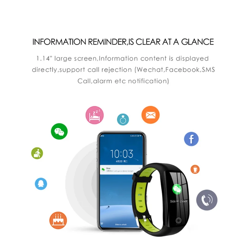 NEW F21 Smart Bracelet Step Counting Heart Rate Blood Pressure Monitor Sleep Tracker Information Reminder Smart Watch Men Women