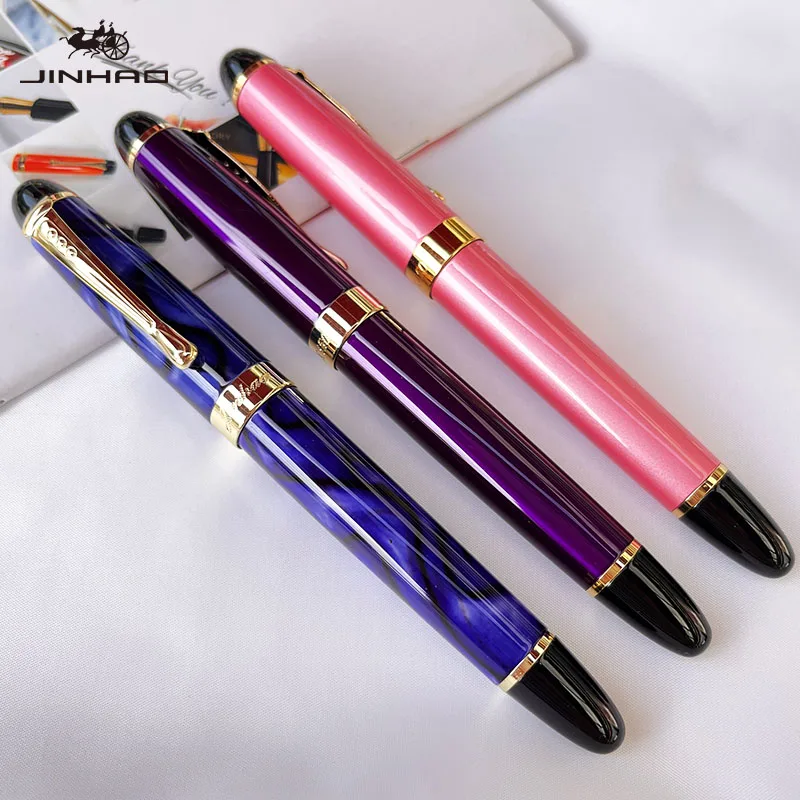 1 Stück 450, luxuriöser High-End-Kalligraphie-Stift für Business-Souvenir, Geschenk, Königsblau, Metall – Detail 1