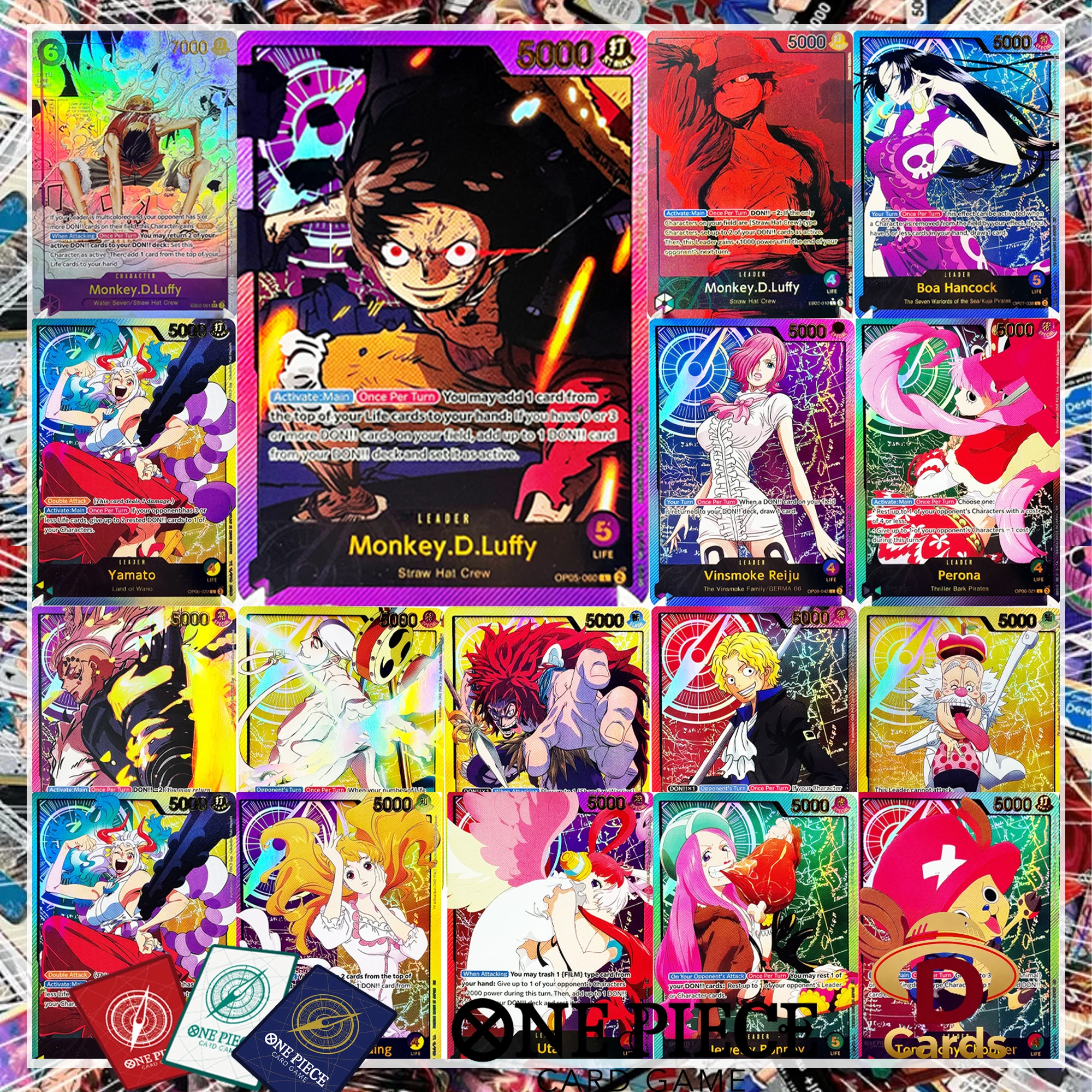One Piece Card Anime 25th Collection (EB02) Manga Art Alternate Leader Card Anime Game Replica Top-Qualität Sammelkarte