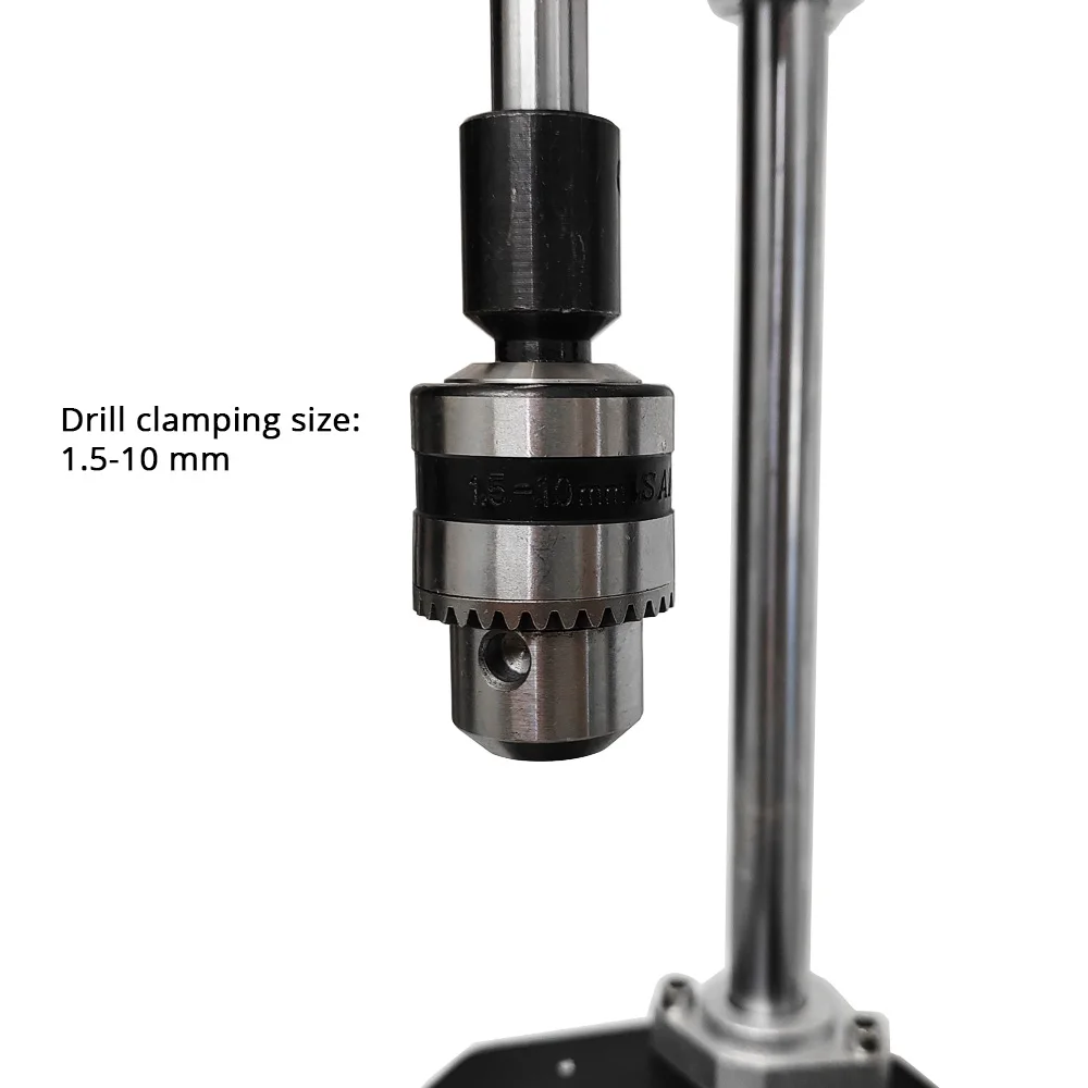 【Hot】Manual Tapping Machine Small Vertical Desktop Tapper Adjustable T-Handle Tap Holder Wrench B12 1.5-10MM Chuck