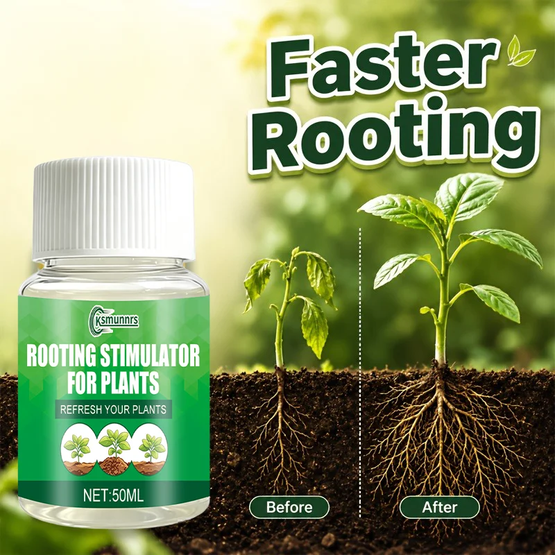 Root Stimulation Solution for Potted Plants - Indoor & Outdoor Dense Root Growth Promoter Plant Root Enhancer